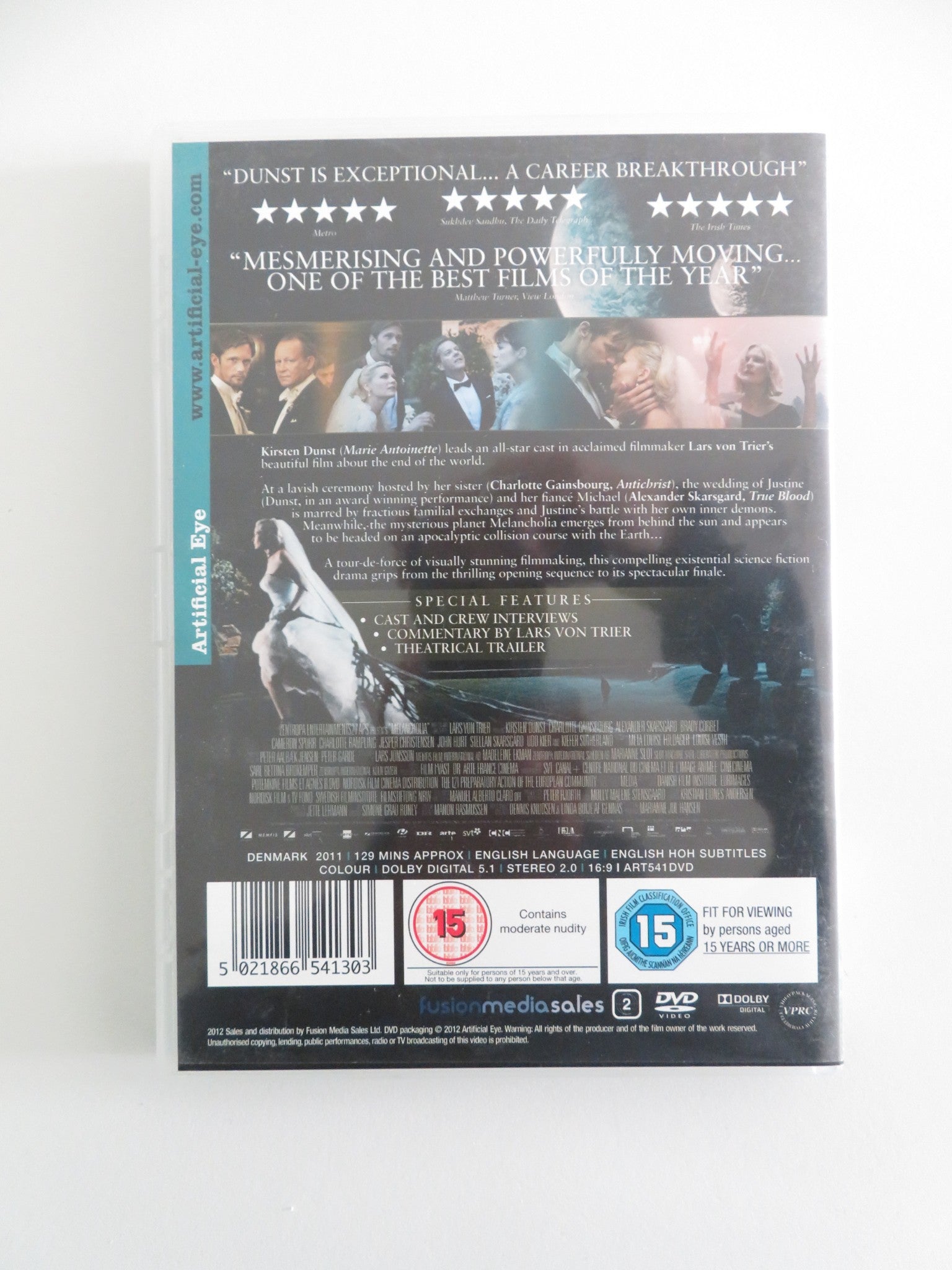 MELANCHOLIA (DVD) KIRSTEN DUNST CHARLOTTE GAINSBOURG 2011 REGION 2 Movie posters