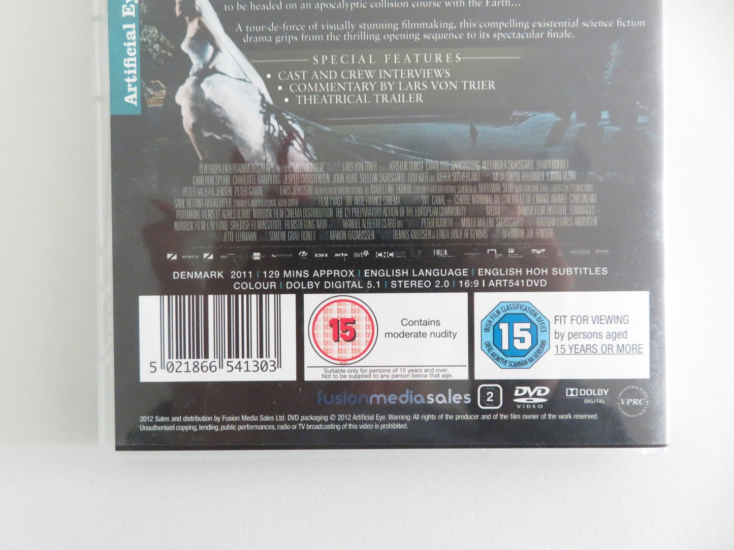 MELANCHOLIA (DVD) KIRSTEN DUNST CHARLOTTE GAINSBOURG 2011 REGION 2 Movie posters