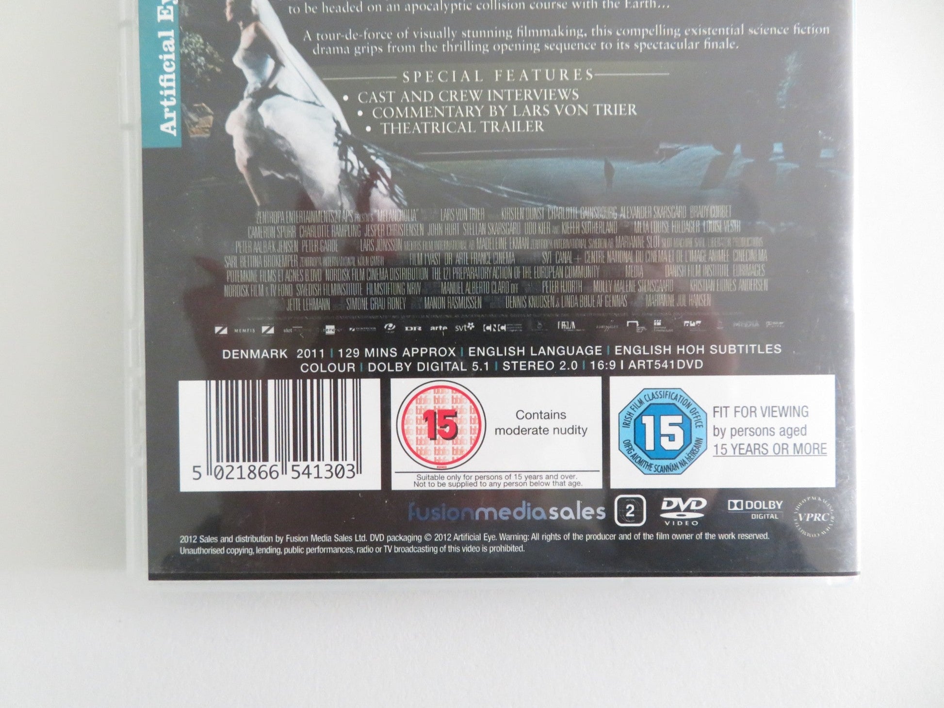 MELANCHOLIA (DVD) KIRSTEN DUNST CHARLOTTE GAINSBOURG 2011 REGION 2 Movie posters