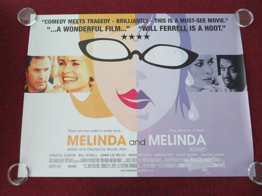 Melinda and Melinda UK Quad Rolled Poster Will Ferrell Vinessa Shaw 2004 Movie posters