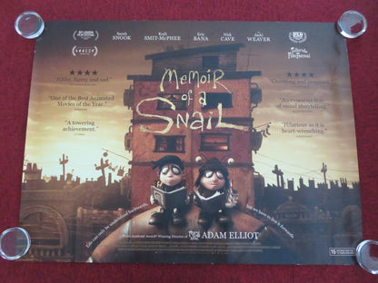 MEMOIR OF A SNAIL UK QUAD ROLLED POSTER JACKI WEAVER SARAH SNOOK 2024 Movie posters
