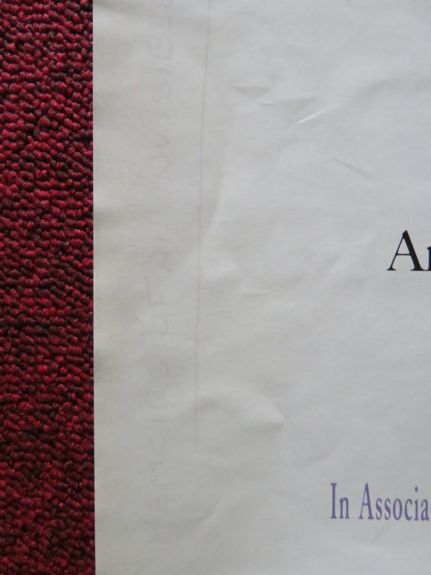 MEMOIRS OF AN INVISIBLE MAN UK QUAD ROLLED POSTER CHEVY CHASE DARYL HANNAH 1992 Rendezvous Cinema Movie posters