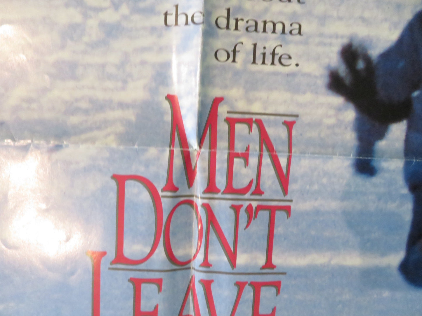 MEN DON'T LEAVE - B FOLDED US ONE SHEET POSTER JESSICA LANGE ARLISS HOWARD 1989 Rendezvous Cinema Movie posters