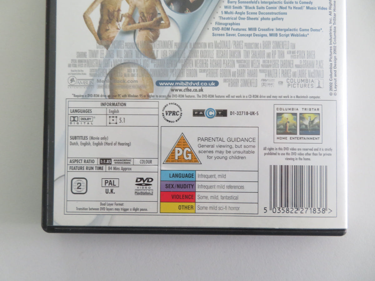 Men in Black II - Double Disc Set (DVD) Will Smith Tommy Lee Jones 2002 Region 2 Movie posters