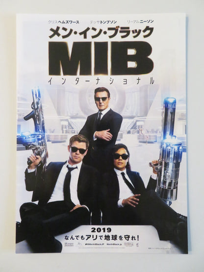 MEN IN BLACK: INTERNATIONAL - C JAPANESE CHIRASHI (B5) POSTER CHRIS HEMSWOTH 2019 Rendezvous Cinema Movie posters