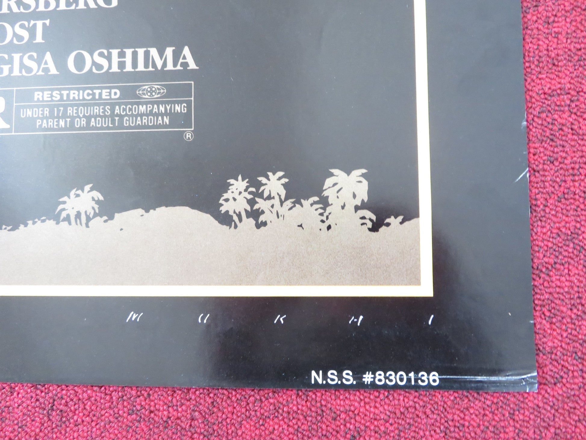 MERRY CHRISTMAS MR. LAWRENCE FOLDED US ONE SHEET POSTER DAVID BOWIE CONTI 1983 Rendezvous Cinema Movie posters