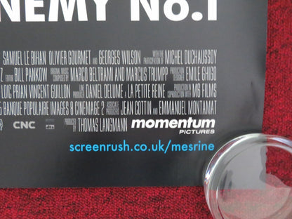MESRINE: PUBLIC ENEMY NO.1 UK QUAD ROLLED POSTER VINCENT CASSEL L. SAGNIER 2008 - Rendezvous Cinema