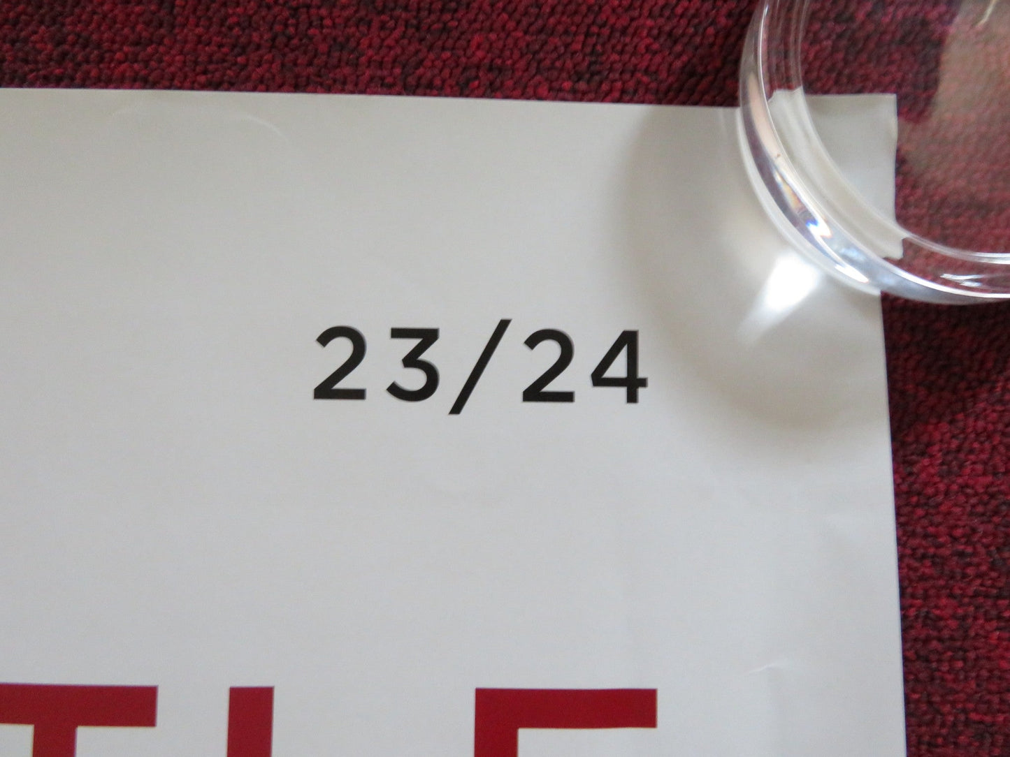 MESSAGE IN A BOTTLE UK QUAD ROLLED POSTER KATE PRINCE STING 2024 Rendezvous Cinema Movie posters