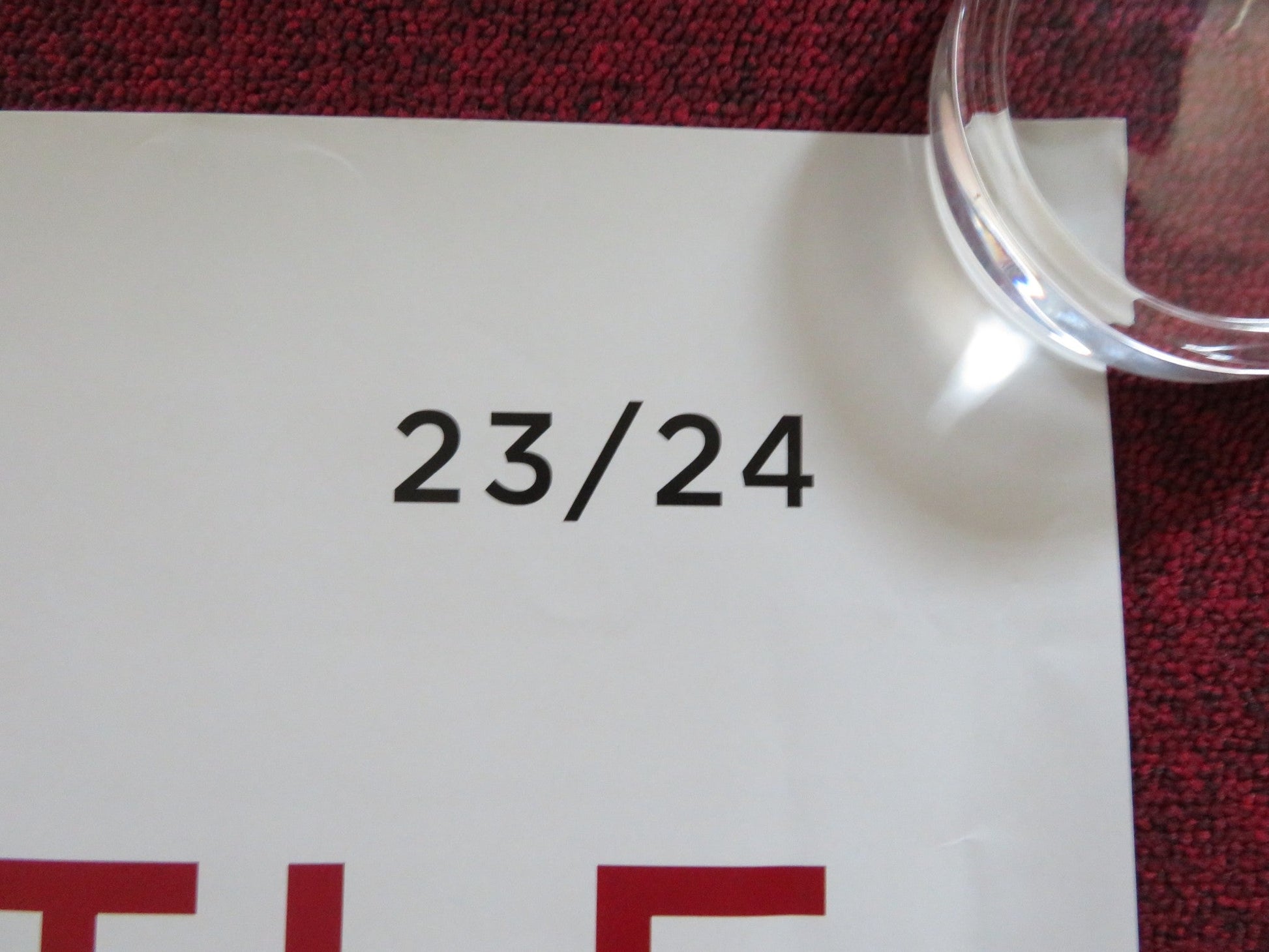 MESSAGE IN A BOTTLE UK QUAD ROLLED POSTER KATE PRINCE STING 2024 Rendezvous Cinema Movie posters