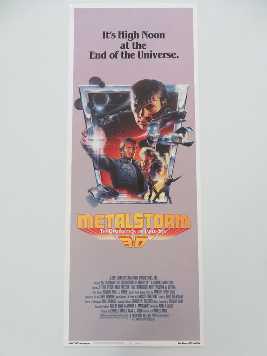 Metalstorm: The Destruction of Jared-Syn US Insert Poster Jeffrey Byron 1983 Movie posters
