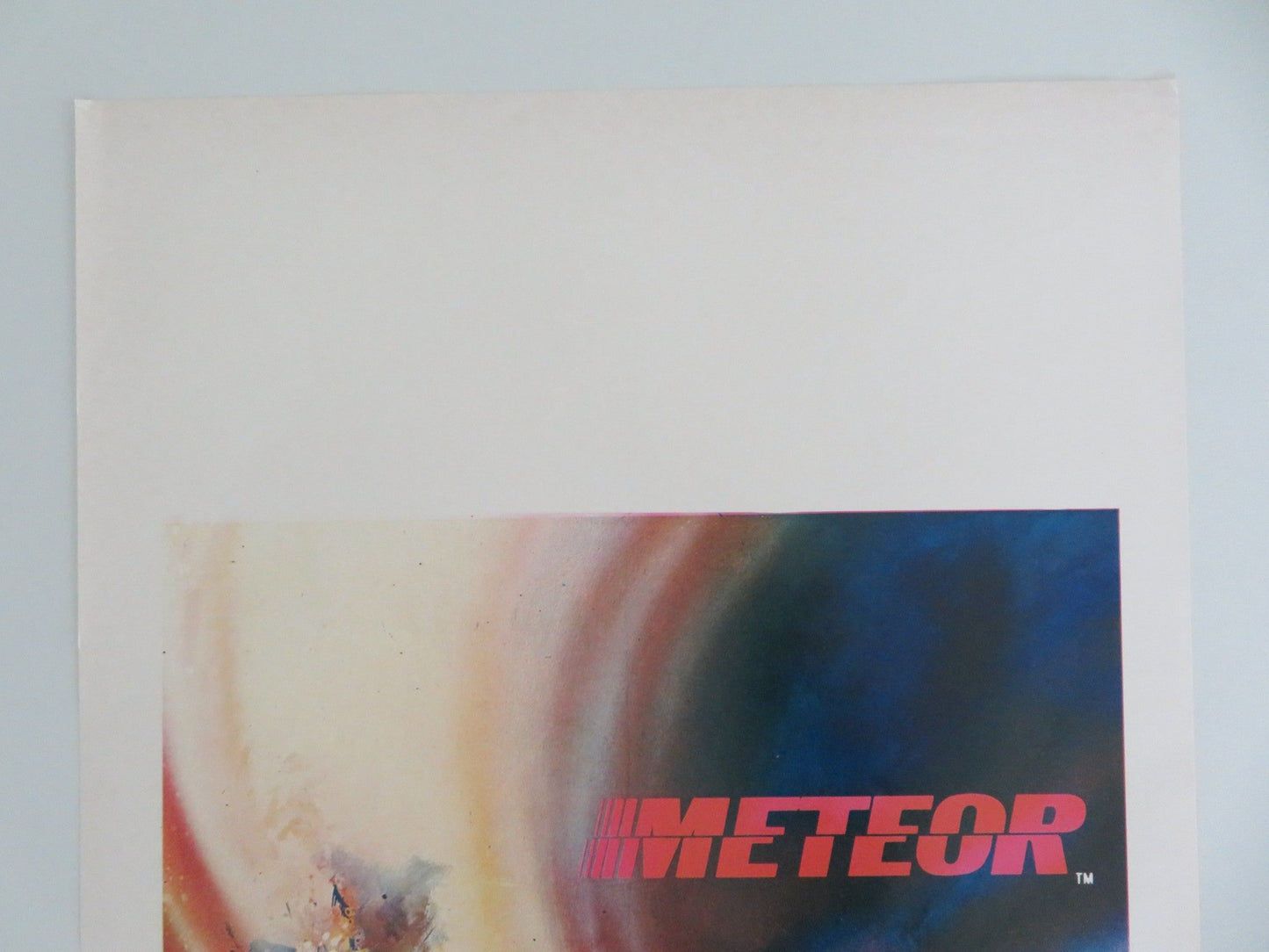 Meteor Italian Locandina Poster Sean Connery Natalie Wood 1979 Movie posters