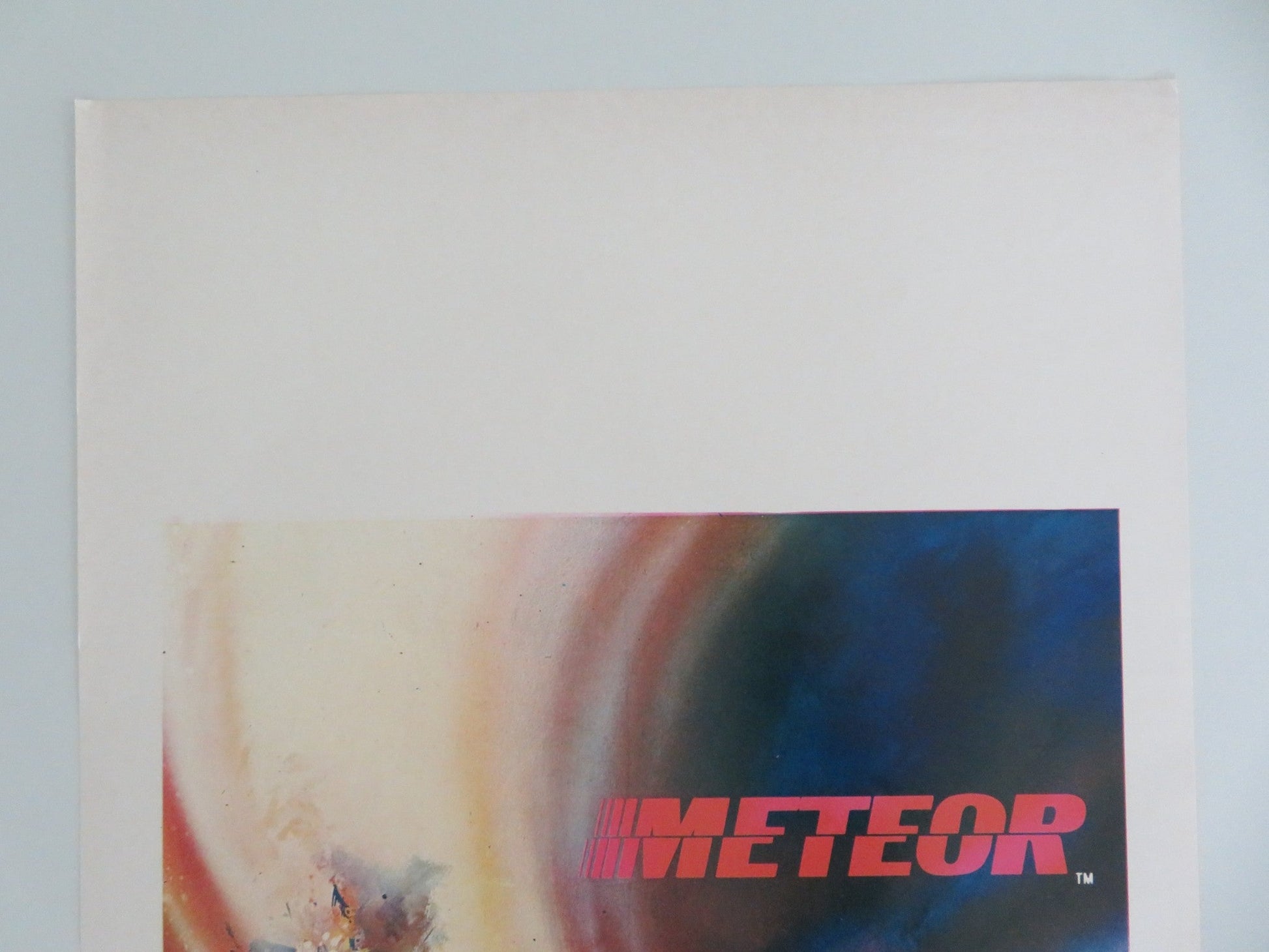 Meteor Italian Locandina Poster Sean Connery Natalie Wood 1979 Movie posters