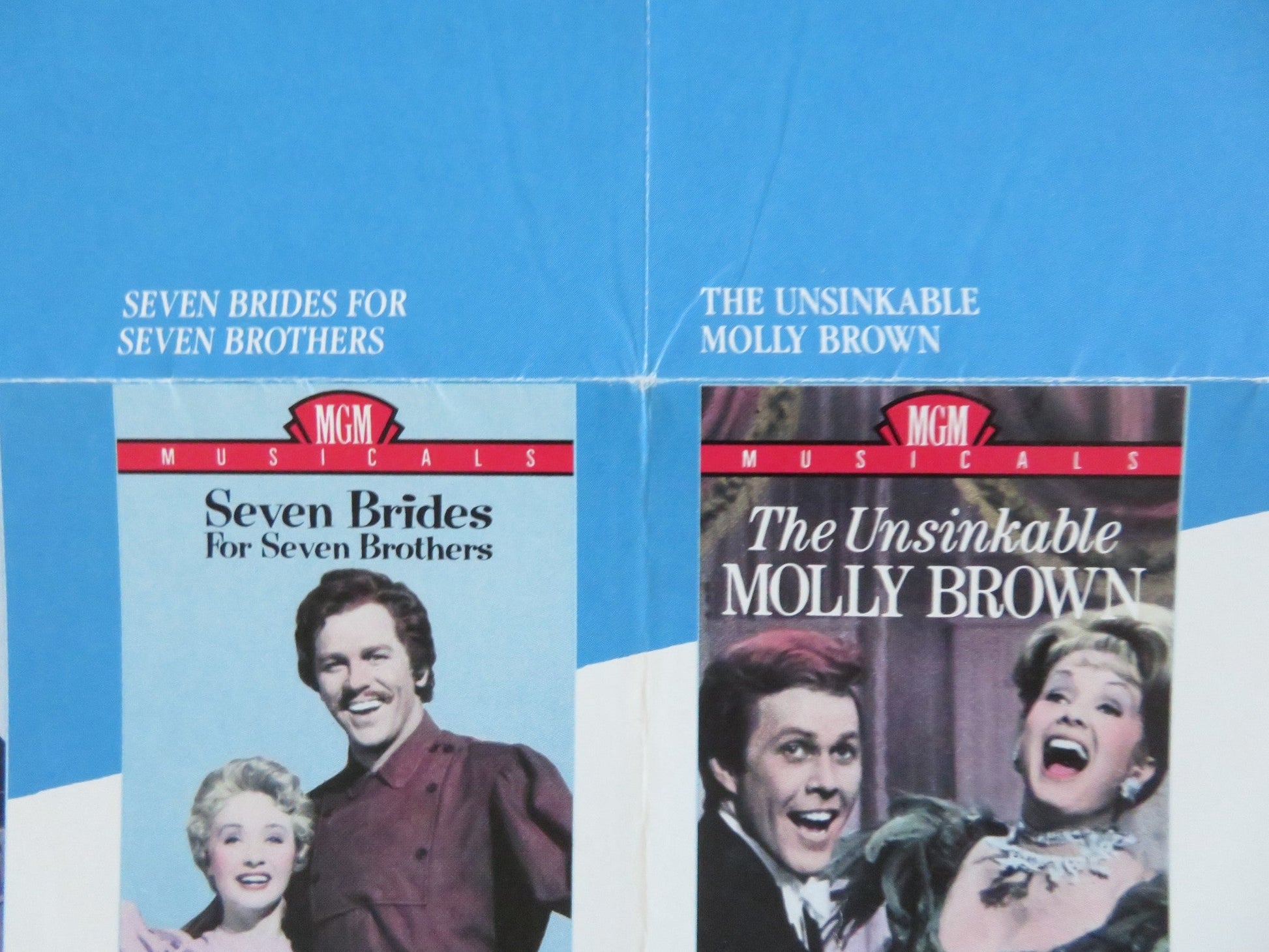 MGM MUSICALS VHS VIDEO POSTER ROLLED GENE KELLY DEBBIE REYNOLDS 1988 Rendezvous Cinema Movie posters