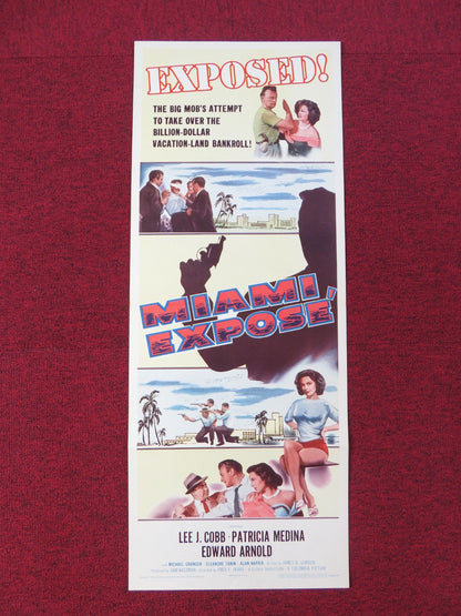 MIAMI EXPOSE US INSERT POSTER LEE J.COBB PATRICIA MEDINA 1956 Rendezvous Cinema Movie posters
