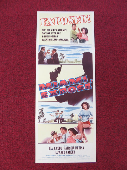 MIAMI EXPOSE US INSERT POSTER LEE J.COBB PATRICIA MEDINA 1956 Rendezvous Cinema Movie posters