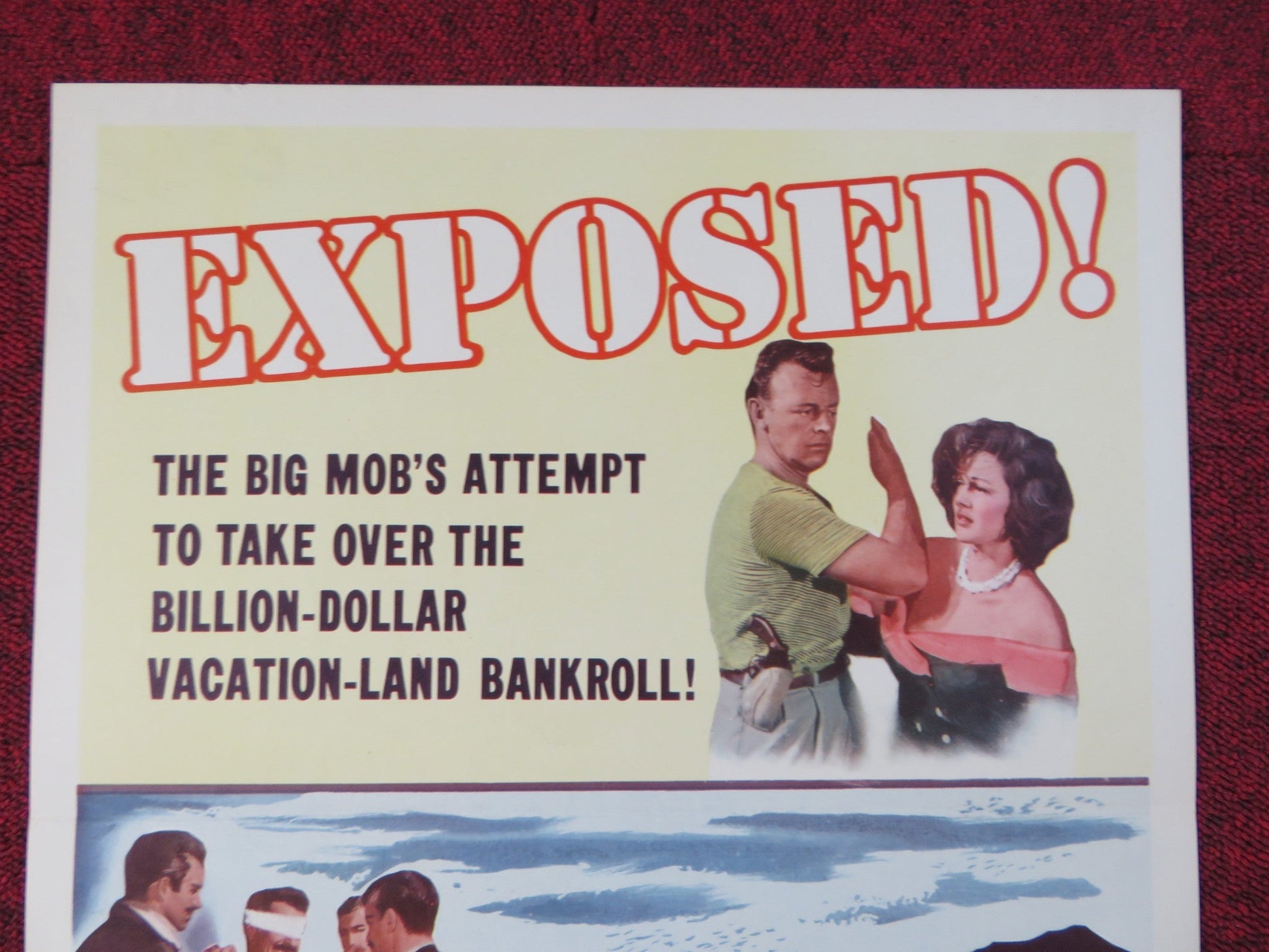 MIAMI EXPOSE US INSERT POSTER LEE J.COBB PATRICIA MEDINA 1956 Rendezvous Cinema Movie posters