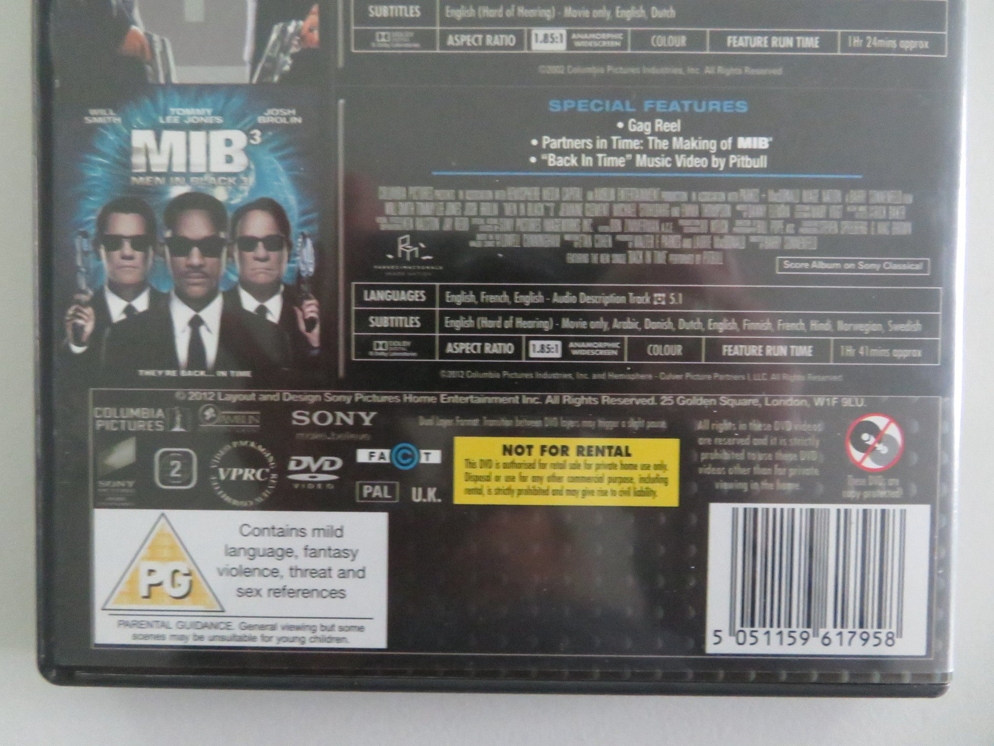 MIB TRILOGY - MEN IN BLACK I, II and III (DVD) TOMMY LEE JONES 1997 REGION 2 Movie posters