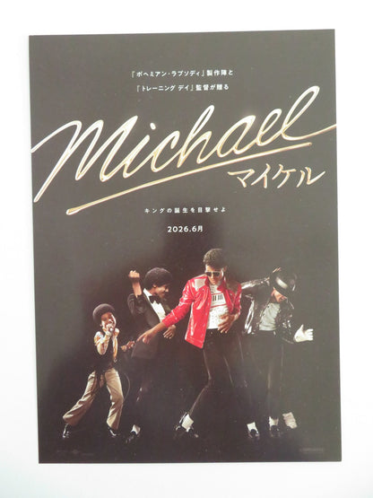 Michael Japanese Chirashi (B5) Poster Jaafar Jackson Miles Teller 2026 Movie posters