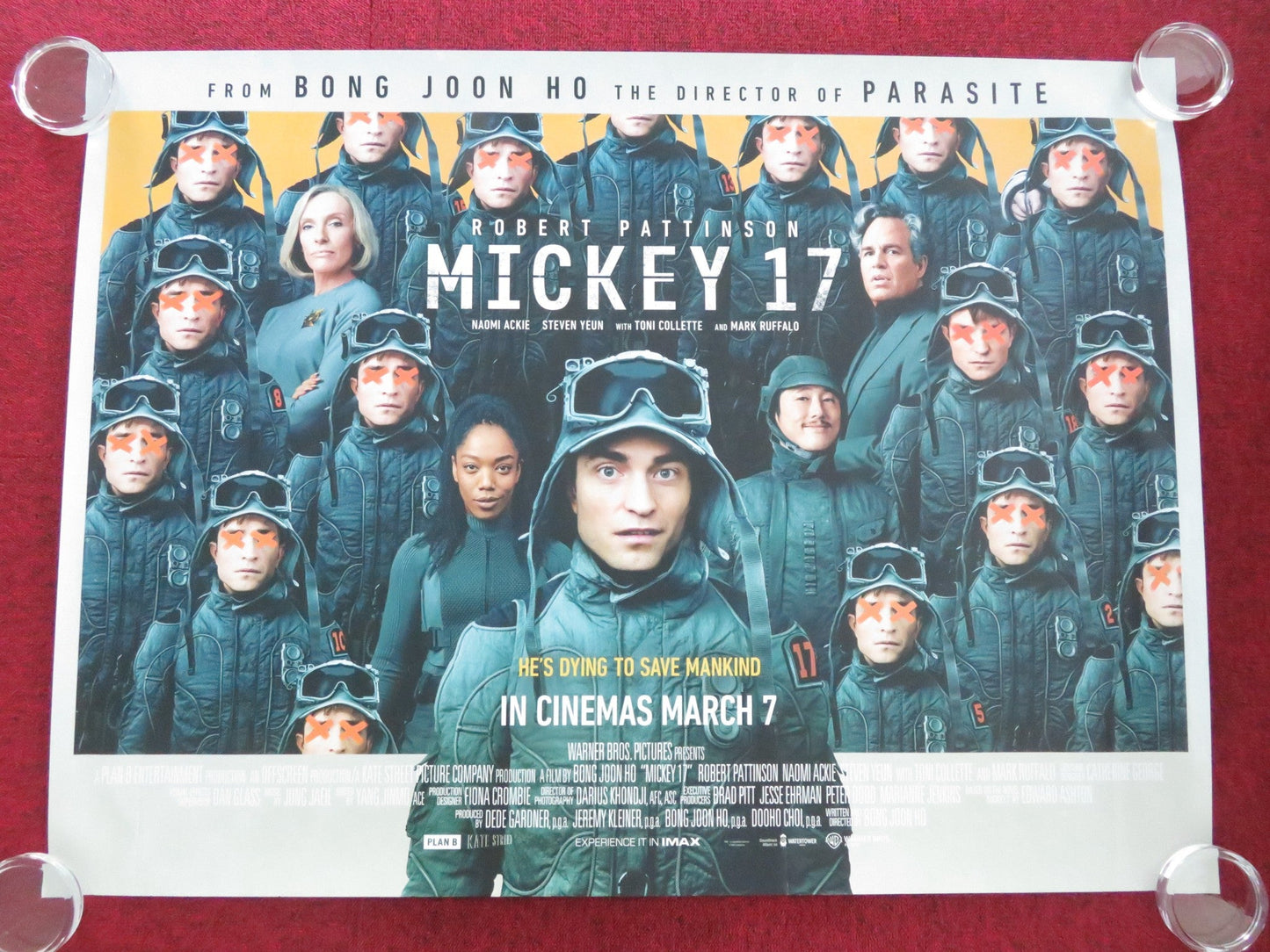 MICKEY 17 UK QUAD ROLLED POSTER ROBERT PATTINSON TONI COLLETTE 2025 Movie posters