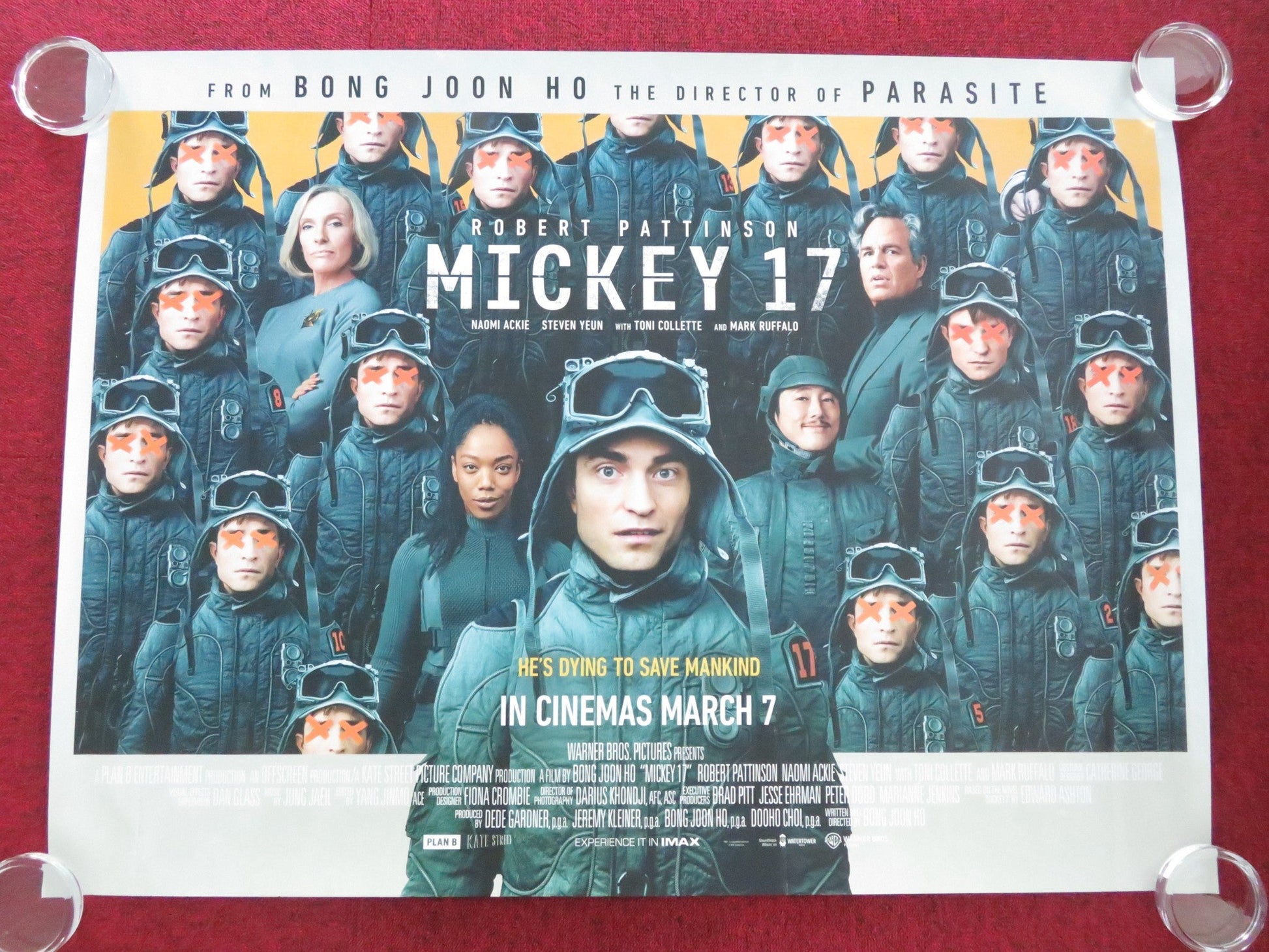 MICKEY 17 UK QUAD ROLLED POSTER ROBERT PATTINSON TONI COLLETTE 2025 Movie posters