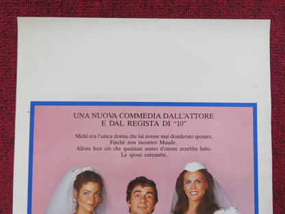 MICKI & MAUDE ITALIAN LOCANDINA POSTER DUDLEY MOORE AMY IRVING 1984 Rendezvous Cinema Movie posters