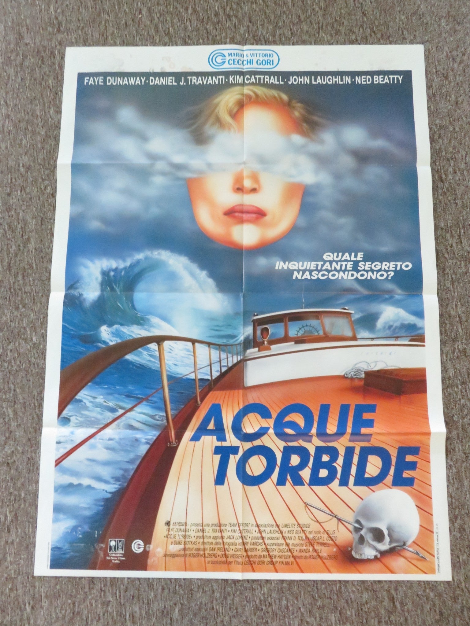 MIDNIGHT CROSSING ITALIAN 2 FOGLIO POSTER FAYE DUNAWAY KIM CATTRALL 1989 Rendezvous Cinema Movie posters