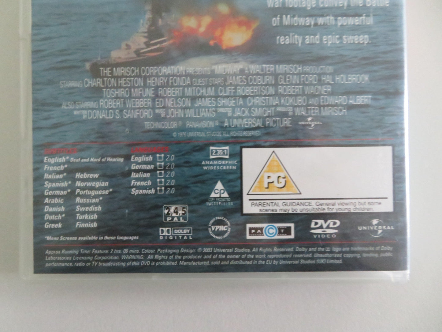 MIDWAY - B (DVD) CHARLTON HESTON HENRY FONDA 1976 REGION 2, 4, 5 Movie posters