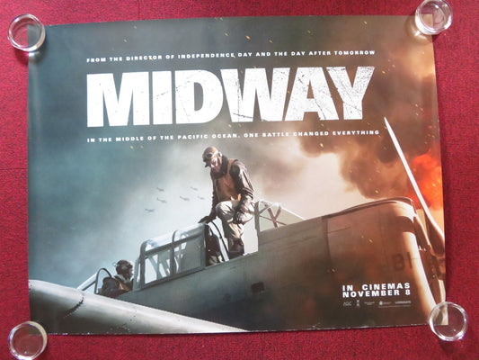 MIDWAY - B UK QUAD ROLLED POSTER ED SKREIN PATRICK WILSON 2019 Rendezvous Cinema Movie posters