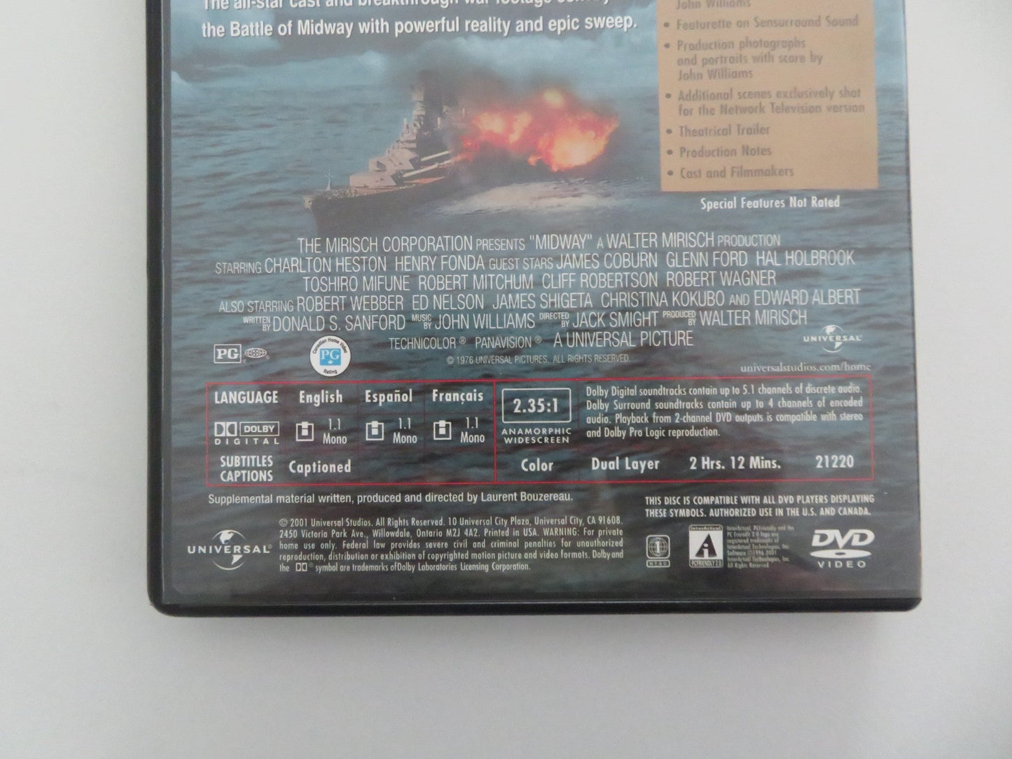 MIDWAY - COLLECTOR'S EDITION (DVD) CHARLTON HESTON HENRY FONDA 1976 REGION 1 Movie posters