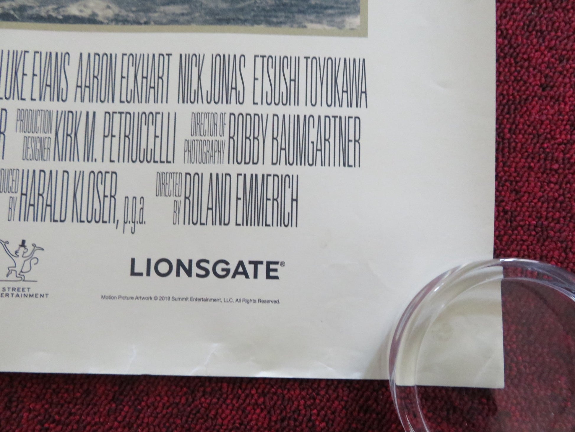 MIDWAY UK QUAD ROLLED POSTER ED SKREIN WOODY HARRELSON 2019 Rendezvous Cinema Movie posters