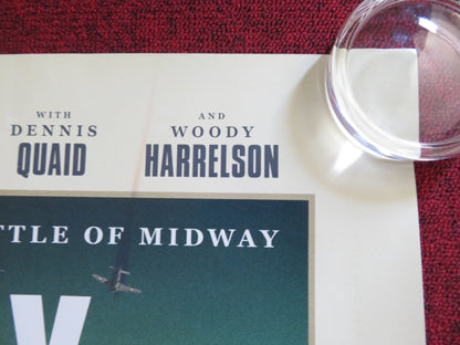 MIDWAY UK QUAD ROLLED POSTER ED SKREIN WOODY HARRELSON 2019 Rendezvous Cinema Movie posters