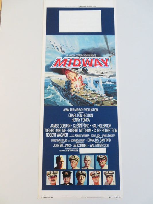 MIDWAY US INSERT POSTER CHARLTON HESTON HENRY FONDA 1976 Rendezvous Cinema Movie posters