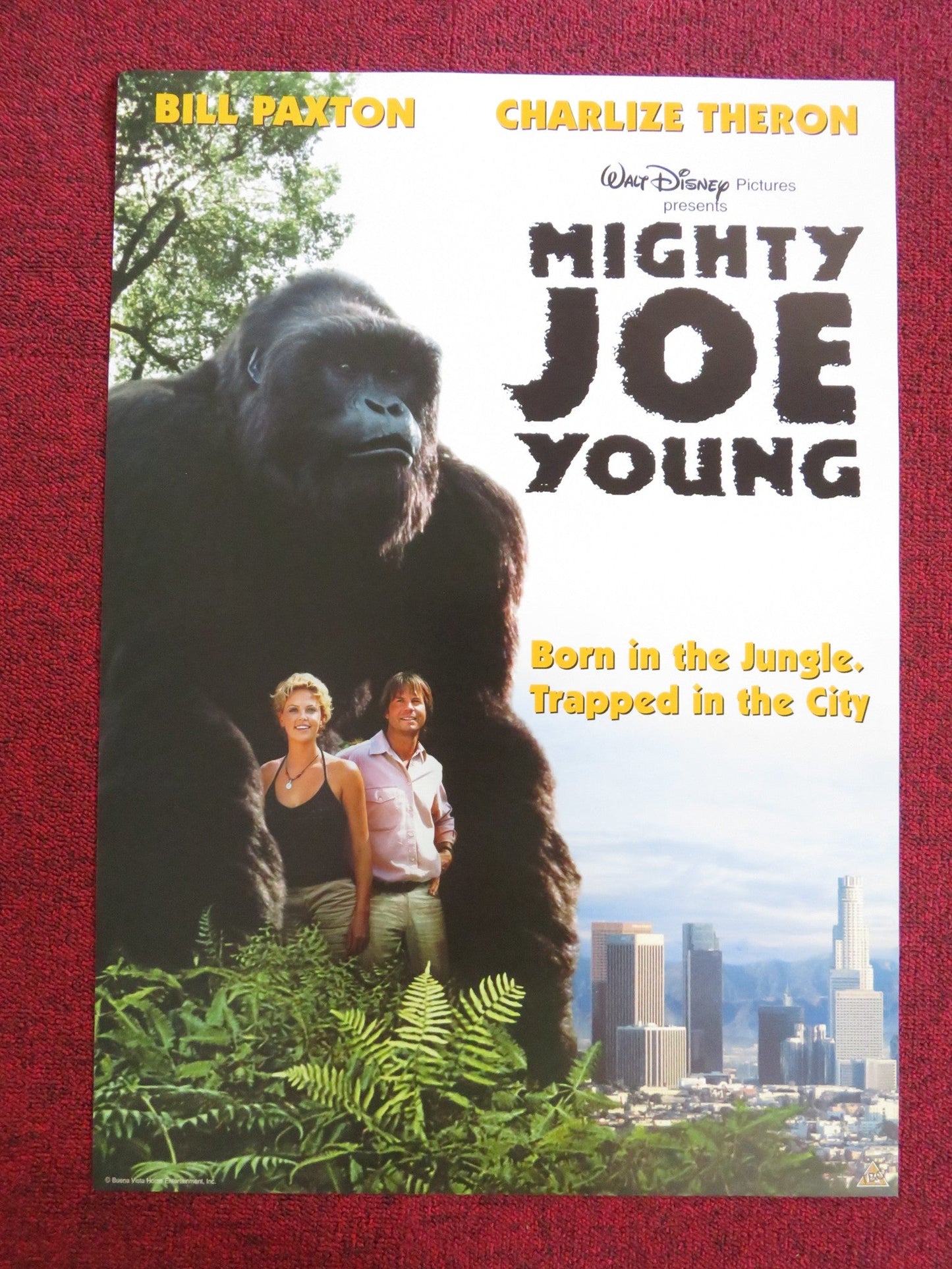 MIGHTY JOE YOUNG VHS VIDEO POSTER DISNEY BILL PAXTON CHARLIZE THERON 1998 Rendezvous Cinema Movie posters
