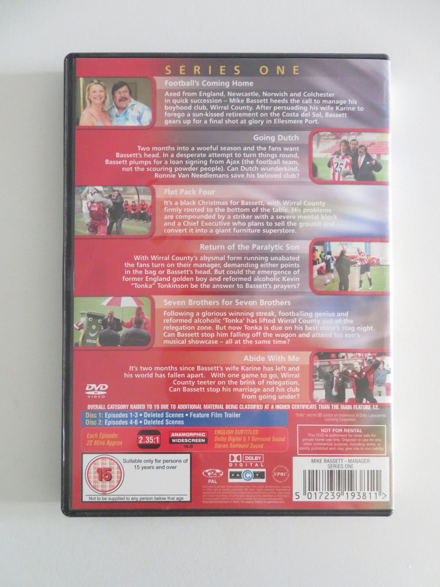 MIKE BASSETT: MANAGER - SERIES ONE - 2 DISC SET (DVD) R. TOMLINSON 2005 REGION 2 Movie posters