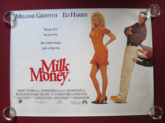 MILK MONEY UK QUAD ROLLED POSTER MELANIE GRIFFITH ED HARRIS 1994 Rendezvous Cinema Movie posters