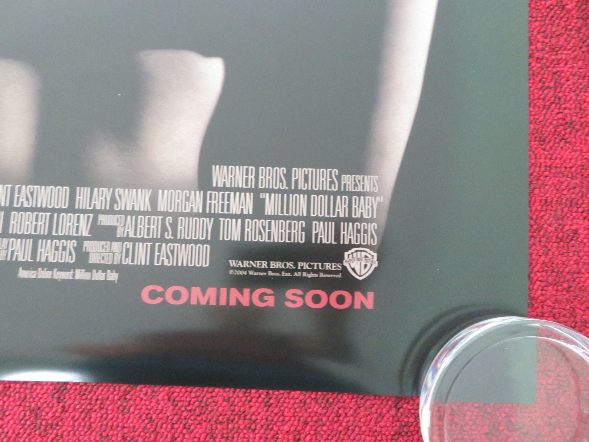 MILLION DOLLAR BABY US ONE SHEET ROLLED POSTER CLINT EASTWOOD HILARY SWANK 2004 Movie posters