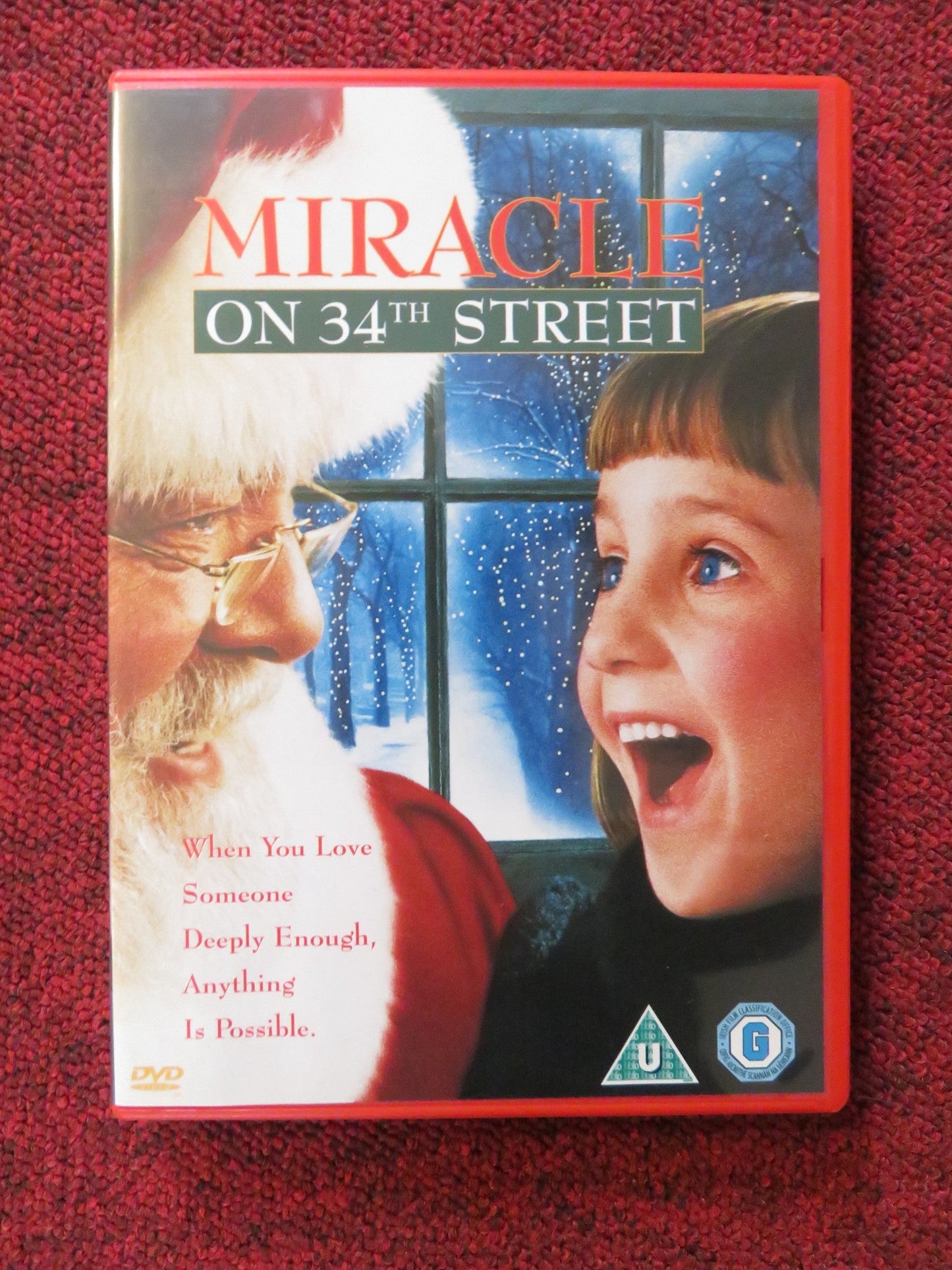 MIRACLE ON 34TH STREET (DVD) RICHARD ATTENBOROUGH MARA WILSON 1994 REGION 2 Rendezvous Cinema Movie posters