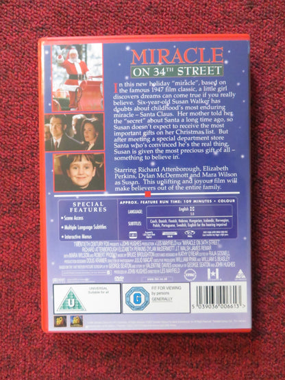MIRACLE ON 34TH STREET (DVD) RICHARD ATTENBOROUGH MARA WILSON 1994 REGION 2 Rendezvous Cinema Movie posters