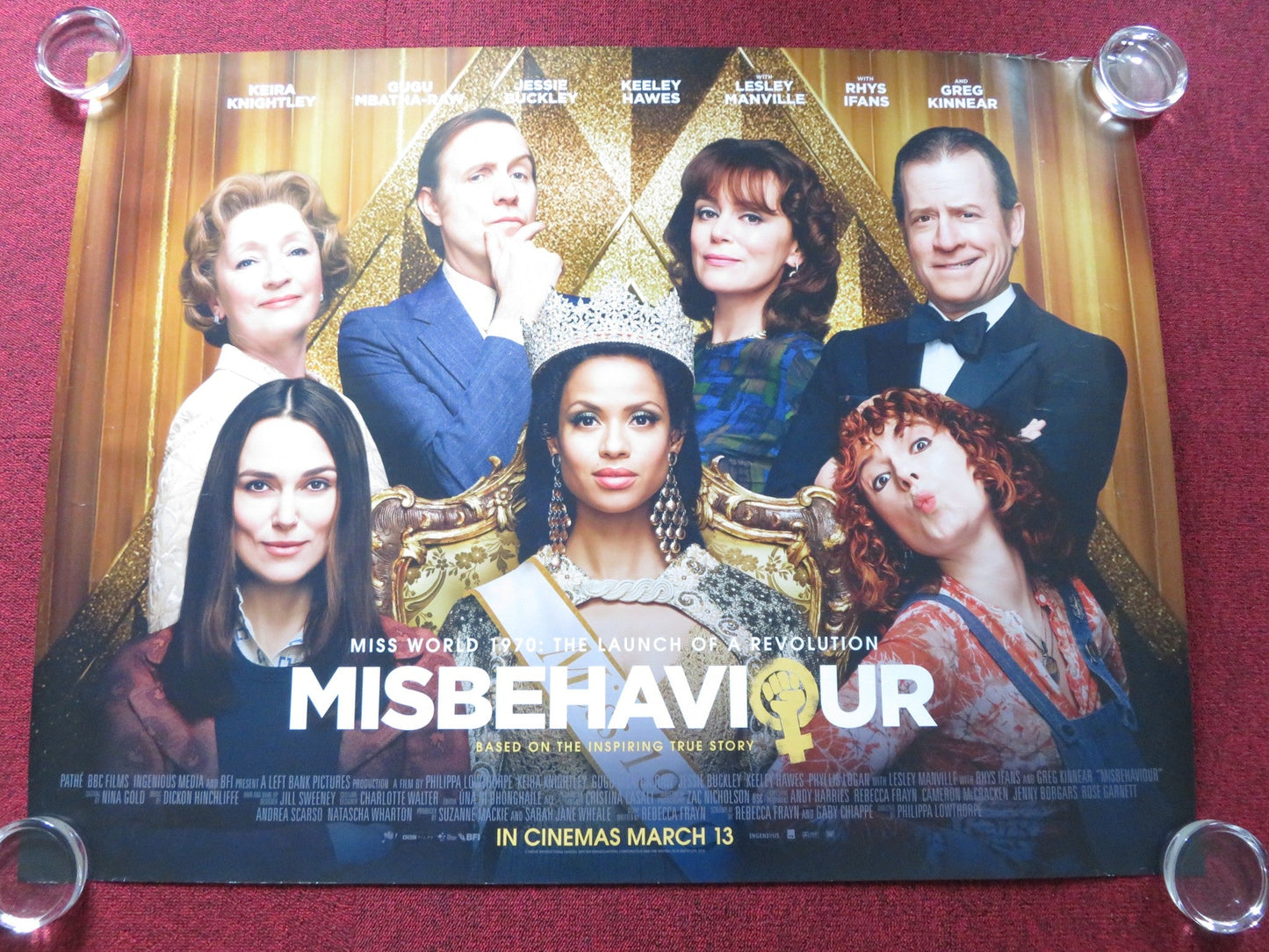 MISBEHAVIOUR UK QUAD ROLLED POSTER KEIRA KNIGHTLEY GREG KINNEAR 2020 Rendezvous Cinema Movie posters