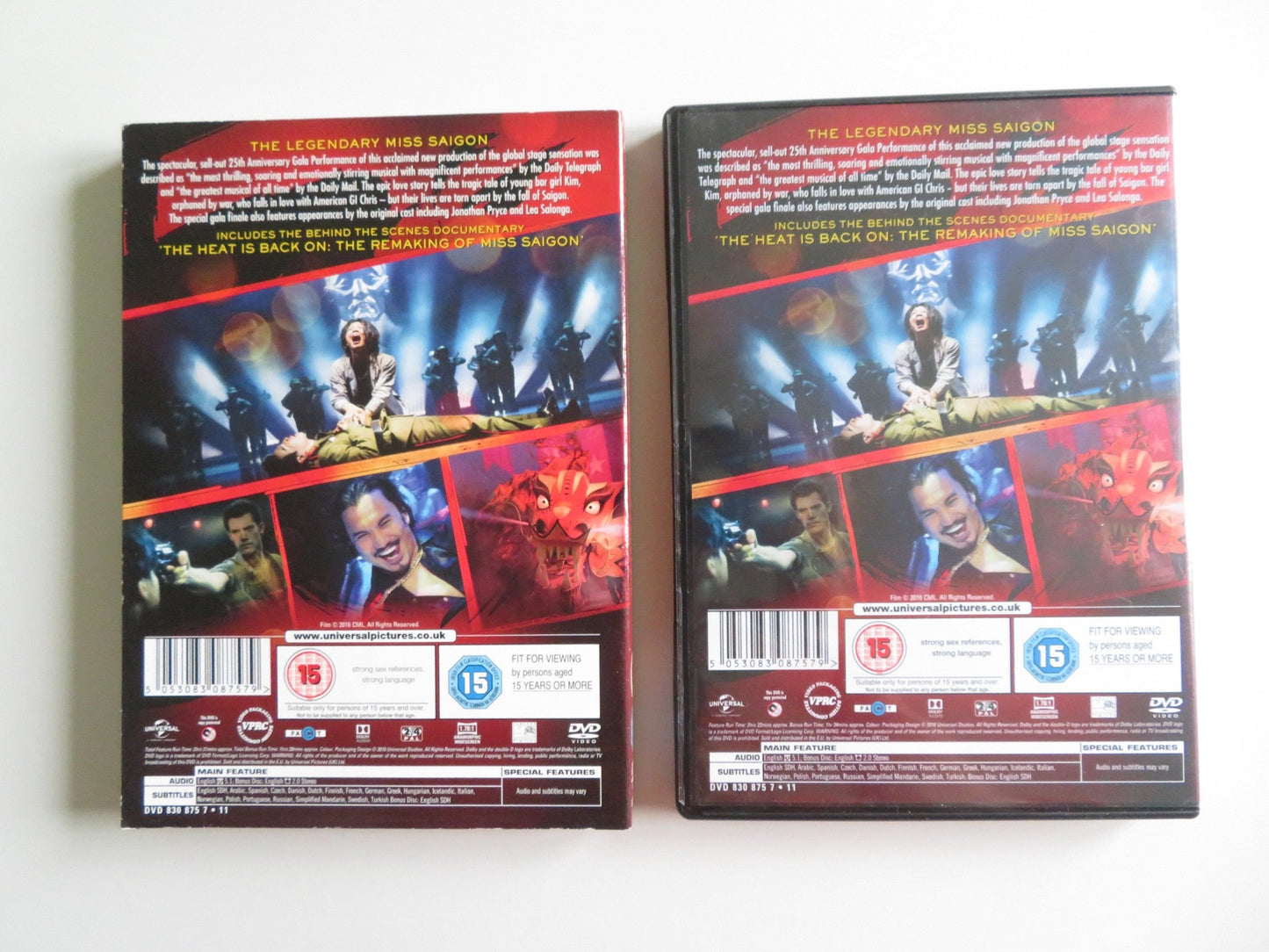 MISS SAIGON: 25TH ANNIVERSARY - 2 DISC (DVD) NOBLEZADA 2016 REGION 2,4 Movie posters