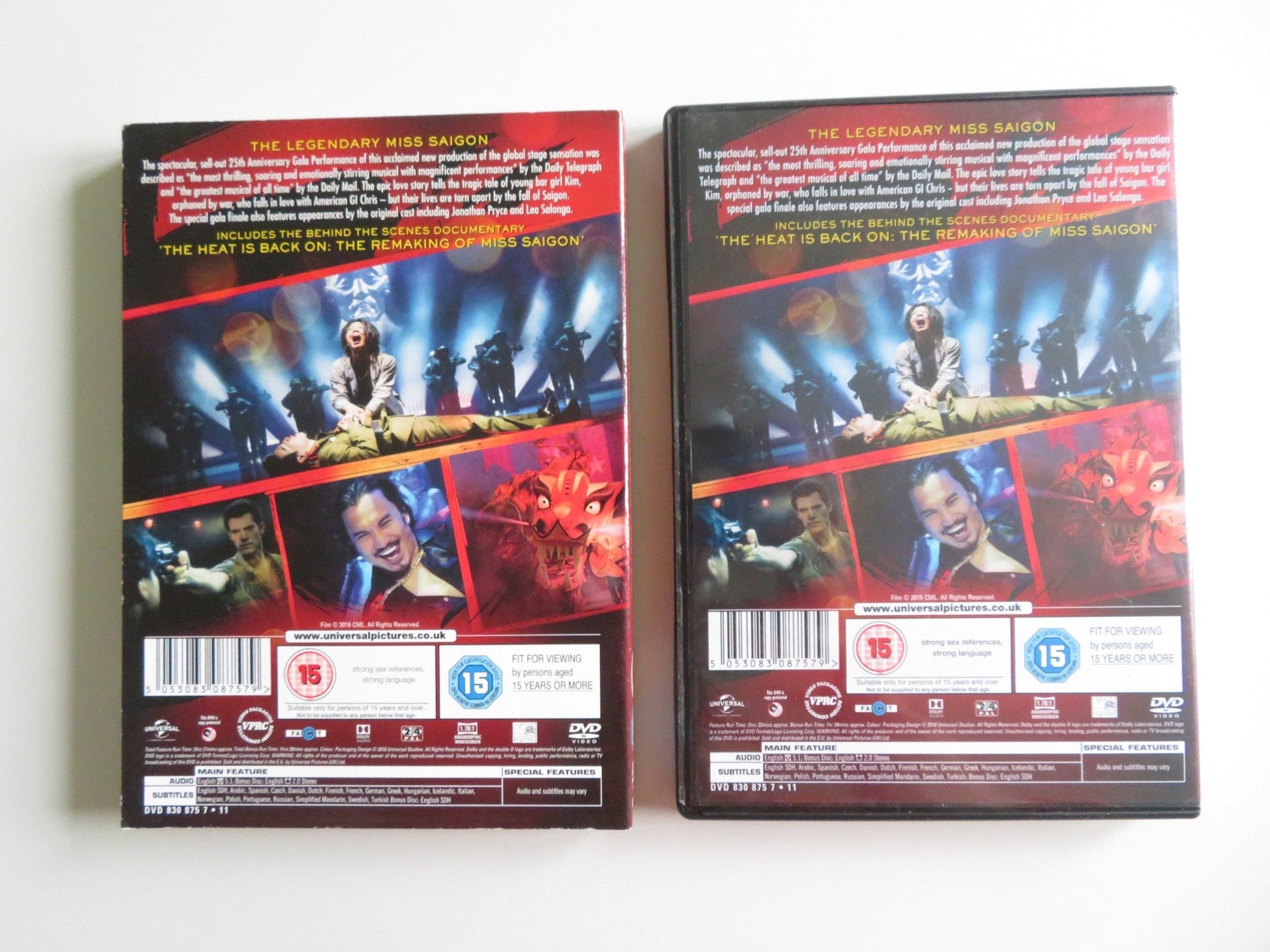 MISS SAIGON: 25TH ANNIVERSARY - 2 DISC (DVD) NOBLEZADA 2016 REGION 2,4 Movie posters