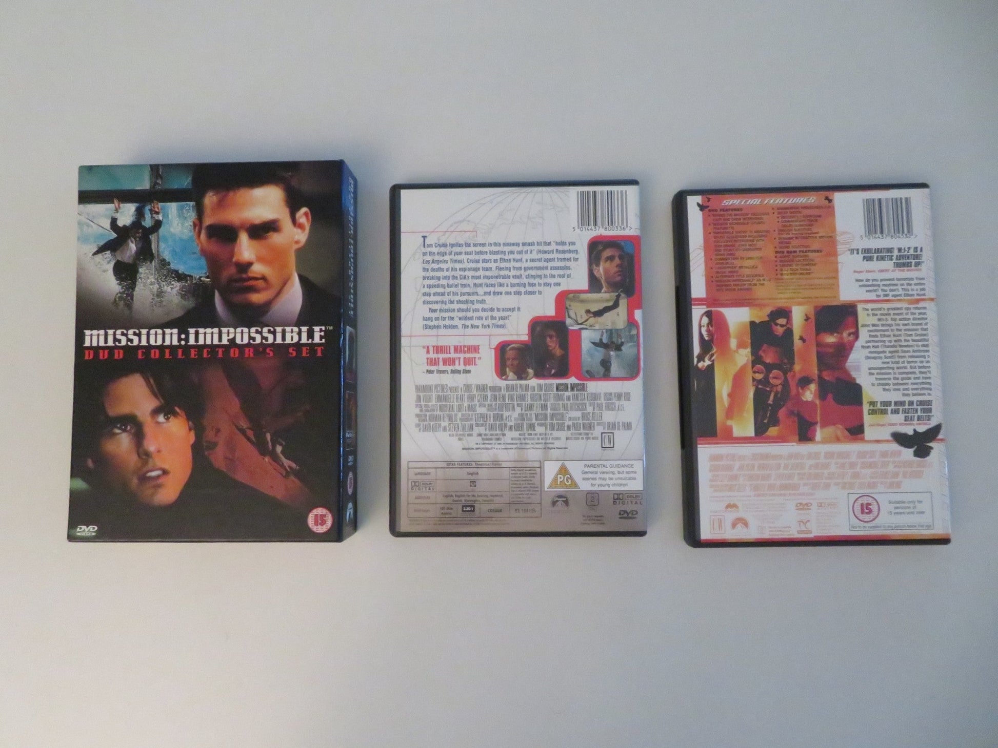 MISSION: IMPOSSIBLE DVD COLLECTOR'S SET (DVD BOXSET) TOM CRUISE 1996 REGION 2 Movie posters
