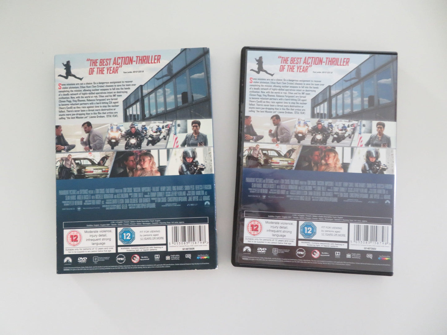 MISSION: IMPOSSIBLE - FALLOUT (DVD) TOM CRUISE HENRY CAVILL 2018 REGION 2 Movie posters