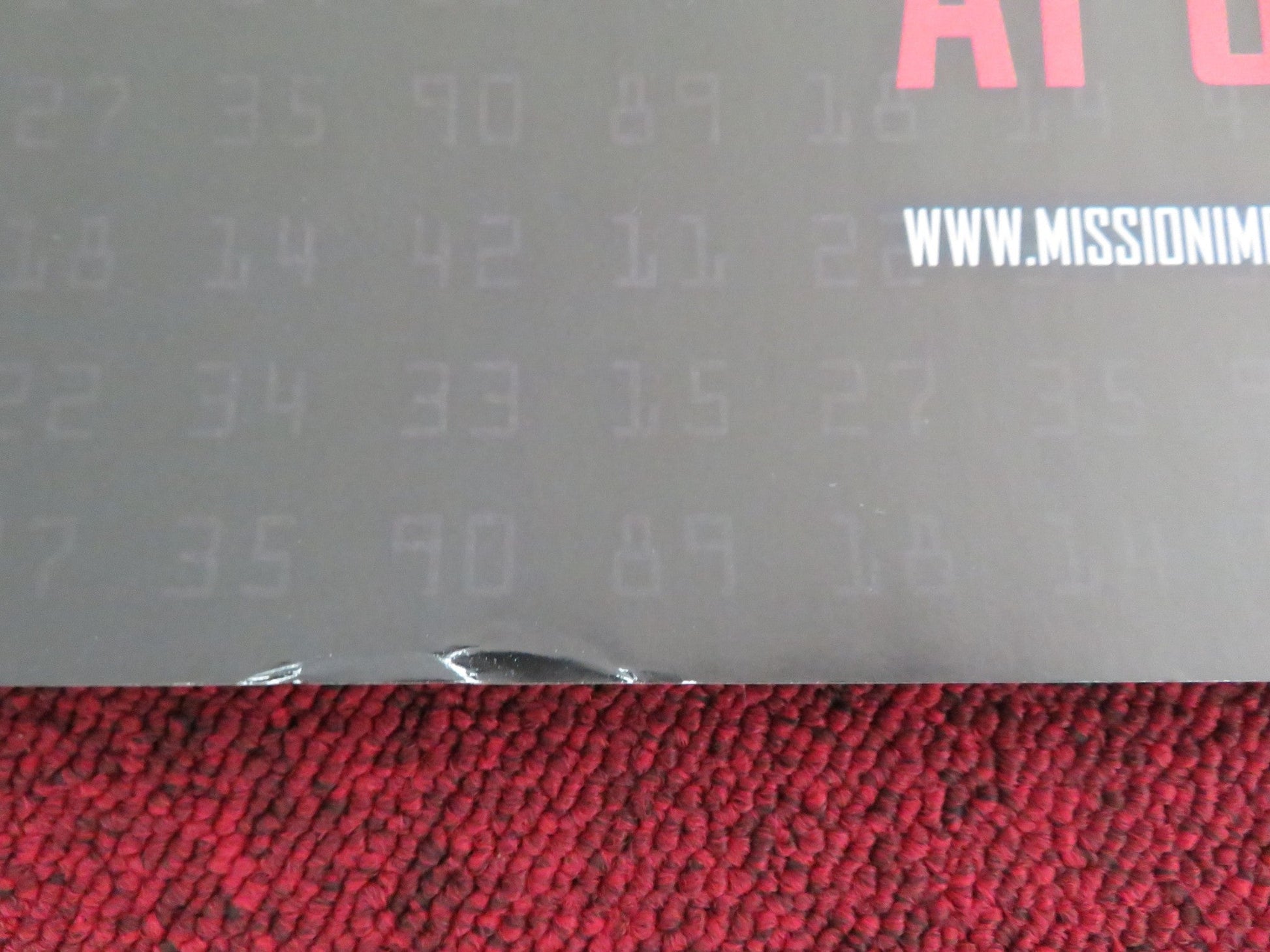 MISSION: IMPOSSIBLE - GHOST PROTOCOL UK QUAD ROLLED POSTER TOM CRUISE 2011 Movie posters