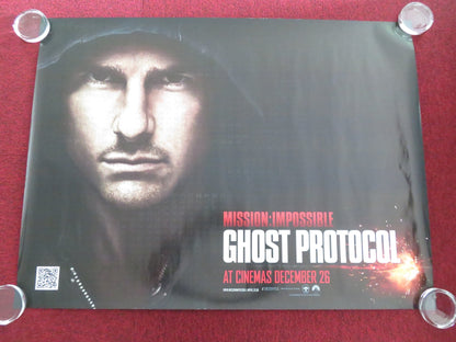 MISSION: IMPOSSIBLE - GHOST PROTOCOL UK QUAD ROLLED POSTER TOM CRUISE 2011 Movie posters