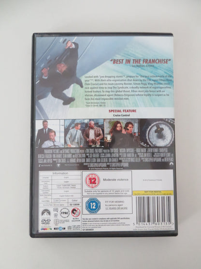 Mission: Impossible - Rogue Nation (DVD) Tom Cruise R. Ferguson 2015 Region 2 Movie posters