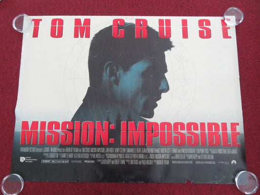 MISSION: IMPOSSIBLE UK QUAD ROLLED POSTER TOM CRUISE JON VOIGHT 1996 - Rendezvous Cinema
