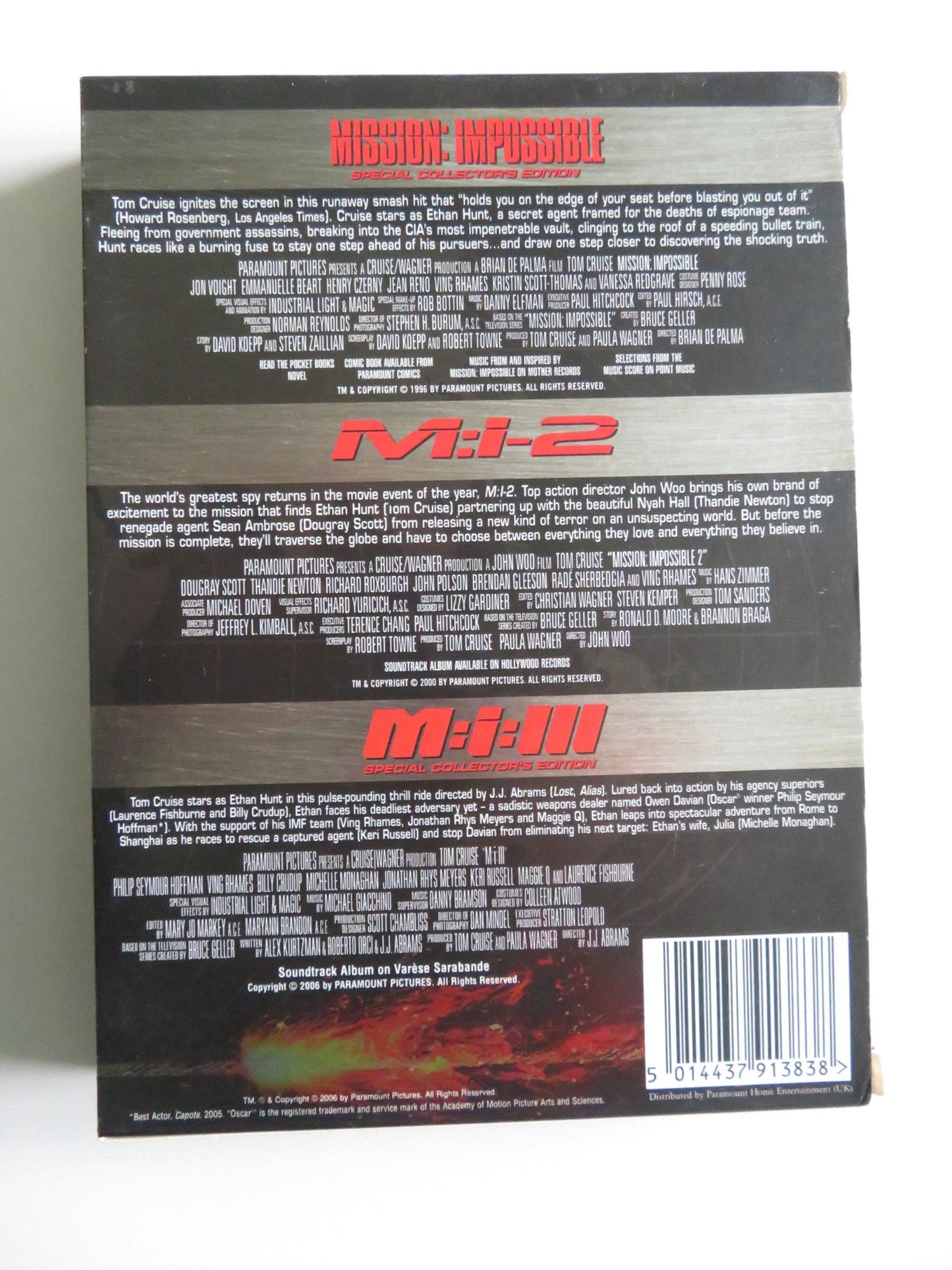 MISSION: IMPOSSIBLE - ULTIMATE MISSIONS COLLECTION (DVD BOXSET) 1996 REGION 2 Movie posters