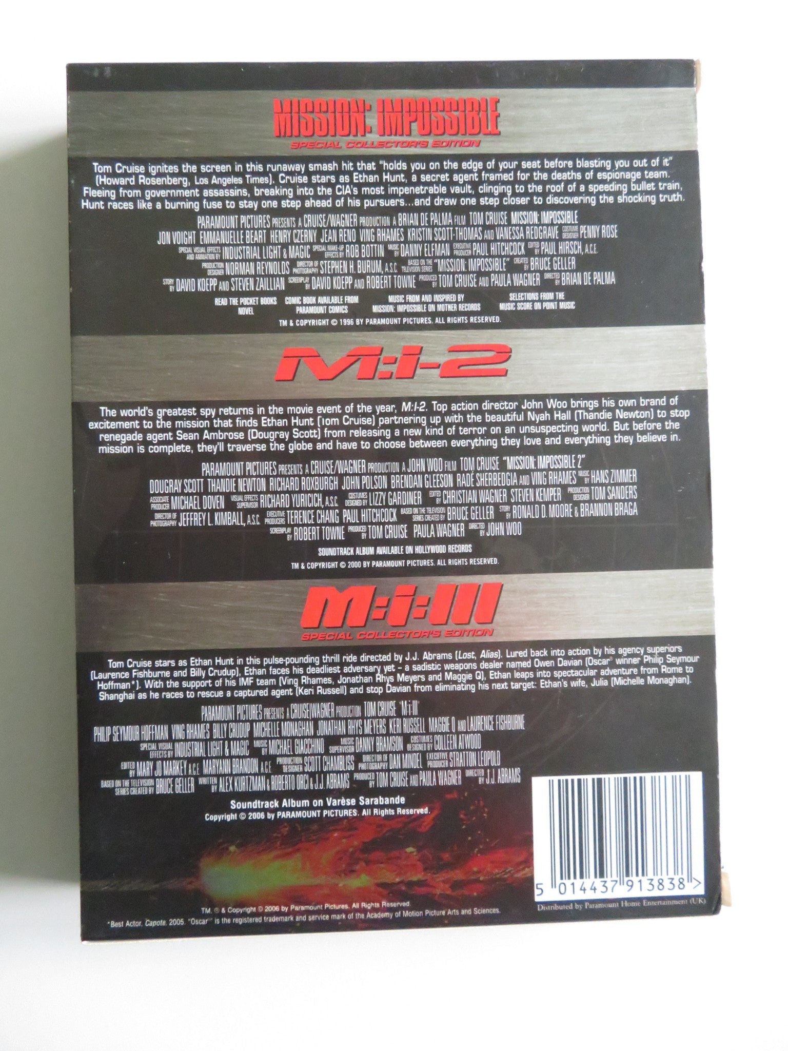 MISSION: IMPOSSIBLE - ULTIMATE MISSIONS COLLECTION (DVD BOXSET) 1996 REGION 2 Movie posters