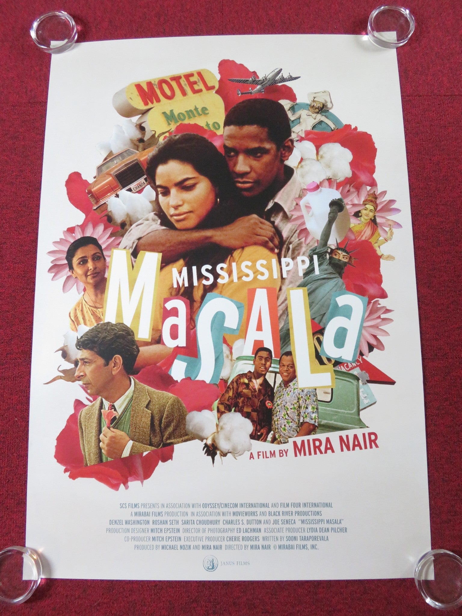 MISSISSIPPI MASALA US ONE SHEET ROLLED POSTER DENZEL WASHINGTON 2022 Rendezvous Cinema Movie posters